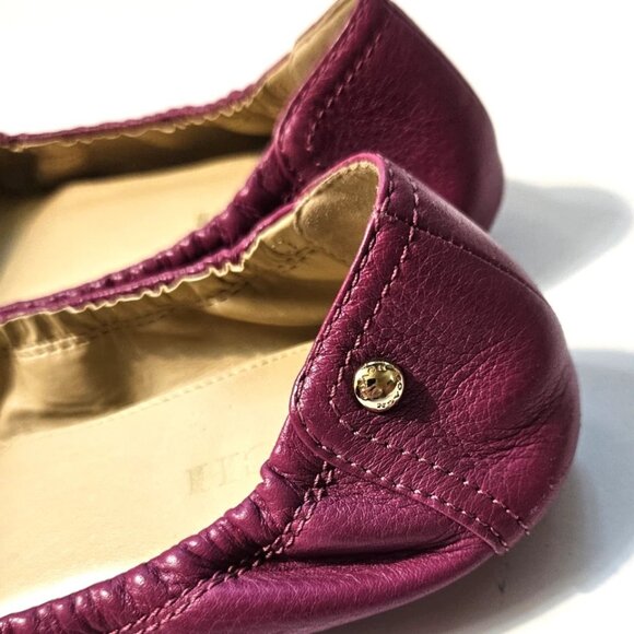 Coach Camilla Fuschia Pink Leather Ballet Flats Women's Size 6.5 - Picture 5 of 10